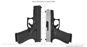 glock 43x vs 19 gen 5